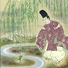 月刊「武道」表紙絵／伝えたい日本のはなし 「小野道風と蛙」