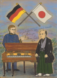 熊谷五右衛門義比とシーボルトのピアノ　中村麻美画
