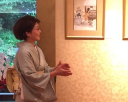 ギャラリートーク 「中江藤樹母にとどけたあかぎれの薬」を語る