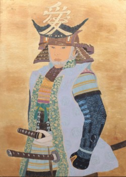 本画作品「直江兼続」(岩絵具)